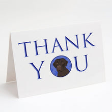 Load image into Gallery viewer, Labrador Retriever Chocolate #1 Thank You Greeting Cards -  Blank Note Cards – 8-Pack of Artist-Designed Cards with Envelopes