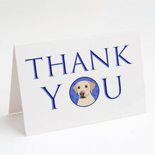 Load image into Gallery viewer, Labrador Retriever Yellow #3 Thank You Greeting Cards -  Blank Note Cards – 8-Pack of Artist-Designed Cards with Envelopes