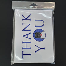 Load image into Gallery viewer, Pit Bull Blue #7 Thank You Greeting Cards -  Blank Note Cards – 8-Pack of Artist-Designed Cards with Envelopes