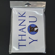 Load image into Gallery viewer, Pit Bull Brindle #2 Thank You Greeting Cards -  Blank Note Cards – 8-Pack of Artist-Designed Cards with Envelopes