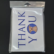 Load image into Gallery viewer, Pit Bull Fawn #1 Thank You Greeting Cards -  Blank Note Cards – 8-Pack of Artist-Designed Cards with Envelopes