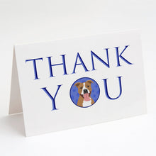 Load image into Gallery viewer, Pit Bull Fawn #2 Thank You Greeting Cards -  Blank Note Cards – 8-Pack of Artist-Designed Cards with Envelopes