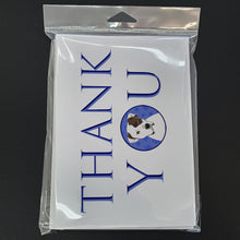 Load image into Gallery viewer, Pit Bull White #2 Thank You Greeting Cards -  Blank Note Cards – 8-Pack of Artist-Designed Cards with Envelopes