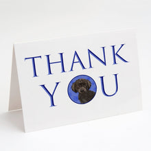 Load image into Gallery viewer, Poodle Toy Brown Thank You Greeting Cards -  Blank Note Cards – 8-Pack of Artist-Designed Cards with Envelopes