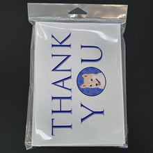 Load image into Gallery viewer, Shiba Inu Cream #2 Thank You Greeting Cards -  Blank Note Cards – 8-Pack of Artist-Designed Cards with Envelopes