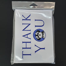 Load image into Gallery viewer, Shih-Tzu Black and White #2 Thank You Greeting Cards -  Blank Note Cards – 8-Pack of Artist-Designed Cards with Envelopes