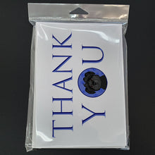 Load image into Gallery viewer, Shih-Tzu Black Thank You Greeting Cards -  Blank Note Cards – 8-Pack of Artist-Designed Cards with Envelopes