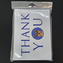 Load image into Gallery viewer, Yorkie Chocolate Puppy Thank You Greeting Cards -  Blank Note Cards – 8-Pack of Artist-Designed Cards with Envelopes