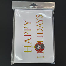 Load image into Gallery viewer, Doodle Silver #2 Happy Holidays Greeting Cards -  Blank Note Cards – 8-Pack of Artist-Designed Cards with Envelopes