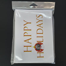 Load image into Gallery viewer, Doodle Silver #3 Happy Holidays Greeting Cards -  Blank Note Cards – 8-Pack of Artist-Designed Cards with Envelopes