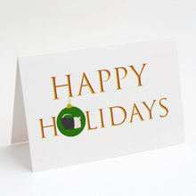 Load image into Gallery viewer, Welsh Black-Necked Goat Happy Holidays Christmas Greeting Cards -  Blank Note Cards – 8-Pack of Artist-Designed Cards with Envelopes