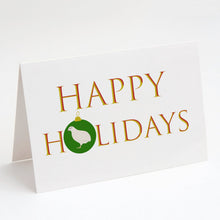 Load image into Gallery viewer, Texas Quail Happy Holidays Christmas Greeting Cards -  Blank Note Cards – 8-Pack of Artist-Designed Cards with Envelopes