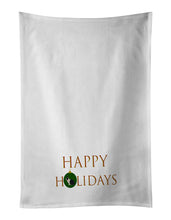 Load image into Gallery viewer, Rabbits - Dutch Rabbit Happy Holidays White Kitchen Towel Set of 2