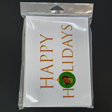 Load image into Gallery viewer, Bronze Turkey Happy Holidays Christmas Greeting Cards -  Blank Note Cards – 8-Pack of Artist-Designed Cards with Envelopes