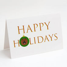 Load image into Gallery viewer, Eurasier Happy Holidays Christmas Greeting Cards -  Blank Note Cards – 8-Pack of Artist-Designed Cards with Envelopes
