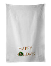 Load image into Gallery viewer, Havanese #2 Happy Holidays White Kitchen Towel Set of 2