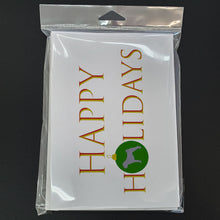 Load image into Gallery viewer, Shar Pei #1 Happy Holidays Greeting Cards -  Blank Note Cards – 8-Pack of Artist-Designed Cards with Envelopes