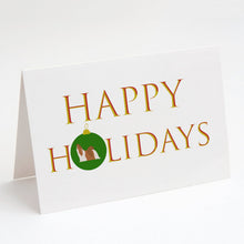 Load image into Gallery viewer, Shih Tzu Happy Holidays Greeting Cards -  Blank Note Cards – 8-Pack of Artist-Designed Cards with Envelopes