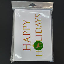 Load image into Gallery viewer, Boxer Happy Holidays Greeting Cards -  Blank Note Cards – 8-Pack of Artist-Designed Cards with Envelopes