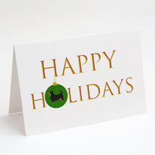 Load image into Gallery viewer, Lancashire Terrier Happy Holidays Greeting Cards -  Blank Note Cards – 8-Pack of Artist-Designed Cards with Envelopes