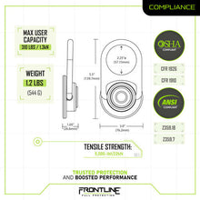 Load image into Gallery viewer, Frontline COM345K-SS MEGA Swivel 5K Stainless Steel Concrete Anchor