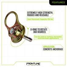 Load image into Gallery viewer, Frontline COM345K MEGA Swivel 5k Concrete Anchor