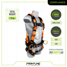Load image into Gallery viewer, Frontline 50CTB Combat Construction Style Full Body Harness with Tongue Buckle Belt &amp; Legs S