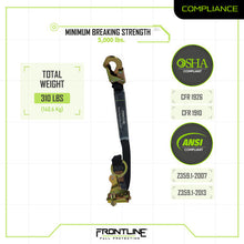 Load image into Gallery viewer, Frontline RGSS58ES Self-tracking Rope Grab 5/8" with 3' Lanyard