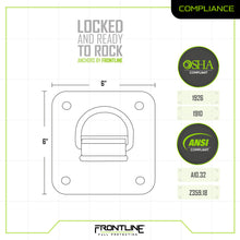 Load image into Gallery viewer, Concrete and Steel D-Ring Reusable Anchor Plate