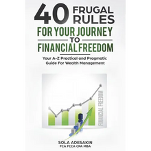 Load image into Gallery viewer, 40 Frugal Rules For Your Journey To Financial Freedom: Your A-Z Practical and Pragmatic Guide For Wealth Management - Paperback