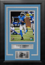 Load image into Gallery viewer, Calvin Johnson v. Cowboys Detroit Lions 8" x 10" Framed Football Photo with Engraved Autograph