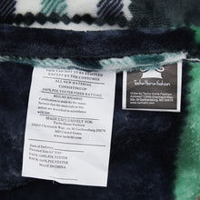 Load image into Gallery viewer, Tache Forest Green Plaid Flannel Throw Blanket (4023)