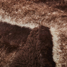 Load image into Gallery viewer, Tache Golden Brown Faux Fur Sherpa Throw Blanket (DY01)