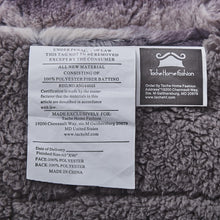 Load image into Gallery viewer, Tache Luxury Black Striped Faux Fur Throw Blanket (DY06)