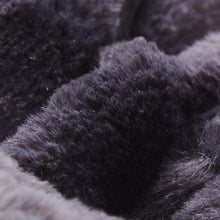 Load image into Gallery viewer, Tache Luxury Black Striped Faux Fur Throw Blanket (DY06)