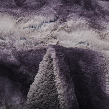 Load image into Gallery viewer, Tache Luxury Black Striped Faux Fur Throw Blanket (DY06)