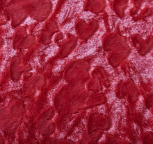 Load image into Gallery viewer, DaDa Bedding Luxury Romantic Red Lovely Hearts Dreamy Plush Faux Fur Throw Blanket (19)