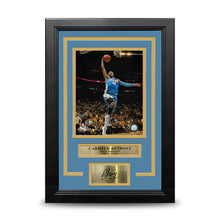 Load image into Gallery viewer, Carmelo Anthony Lay-Up Denver Nuggets 8x10 Framed Basketball Photo with Engraved Autograph