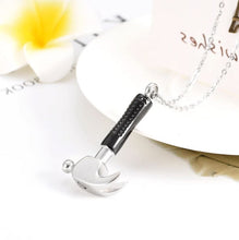 Load image into Gallery viewer, Hammer Shaped Cremation Urn Necklace