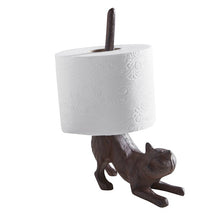 Load image into Gallery viewer, Cat Butt Cast Iron Tissue Holder | 9.5" Tall | Real Cast Iron, Virtually Indestructible