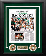 Load image into Gallery viewer, Boston Celtics 2008 NBA Champions Framed Boston Globe Photo
