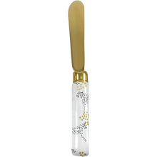 Load image into Gallery viewer, Cheetah Platter With Spreader | Ceramic Serving Dish Plate Tray with Butter Cheese Knife