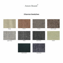 Load image into Gallery viewer, Herringbone Wool Curtains With Grommets