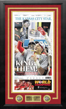 Load image into Gallery viewer, Patrick Mahomes Kansas City Chiefs Super Bowl Champions Framed Newspapers (3 Super Bowls)