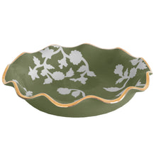 Load image into Gallery viewer, Chinoiserie Dreams Scalloped Bowls with 22K Gold Accent