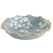Load image into Gallery viewer, Chinoiserie Dreams Scalloped Bowls with 22K Gold Accent