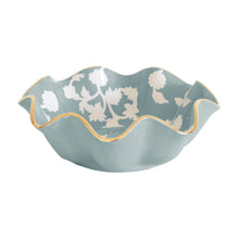 Load image into Gallery viewer, Chinoiserie Dreams Scalloped Bowls with 22K Gold Accent