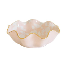Load image into Gallery viewer, Chinoiserie Dreams Scalloped Bowls with 22K Gold Accent