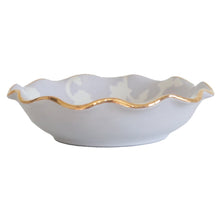 Load image into Gallery viewer, Chinoiserie Dreams Scalloped Bowls with 22K Gold Accent
