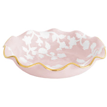 Load image into Gallery viewer, Chinoiserie Dreams Scalloped Bowls with 22K Gold Accent